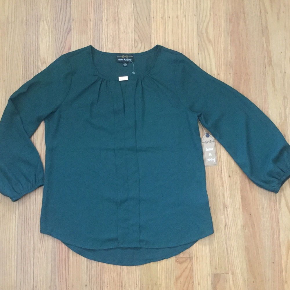 Twine & String Green Blouse